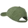 Otto Caps Washed Solid Pigment Dyed Cotton Twill Brass Buckle Cap - Olive Green view 2