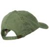Otto Caps Washed Solid Pigment Dyed Cotton Twill Brass Buckle Cap - Olive Green view 3