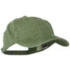 Otto Caps Washed Solid Pigment Dyed Cotton Twill Brass Buckle Cap - Olive Green view 4