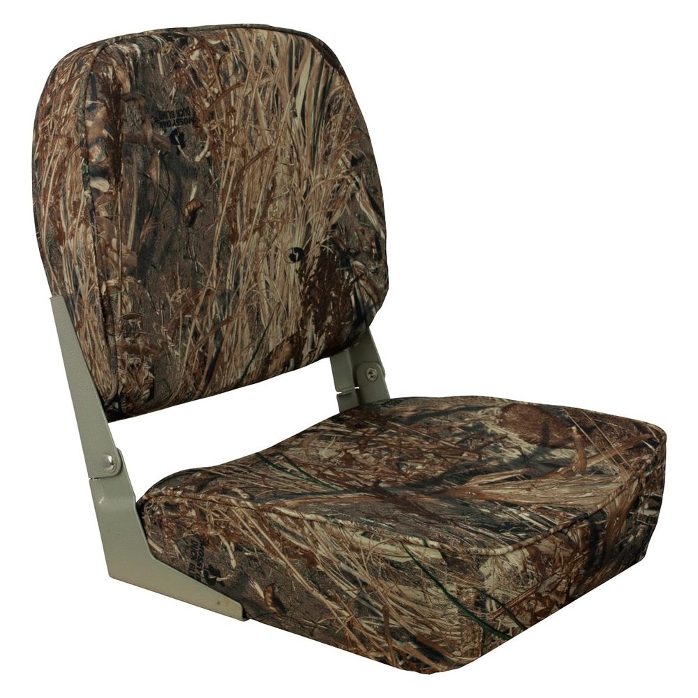 Springfield Marine 1040627 Low Back Folding Seat - Mossy Oak Duck Blind