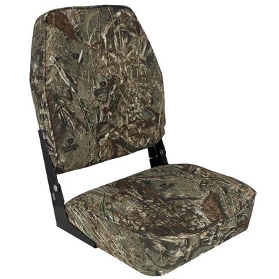Springfield Marine 1040647 High Back Folding Seat - Mossy Oak Duck Blind