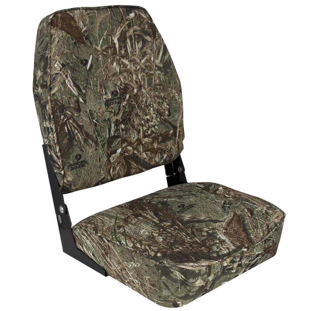 Springfield Marine 1040647 High Back Folding Seat - Mossy Oak Duck Blind