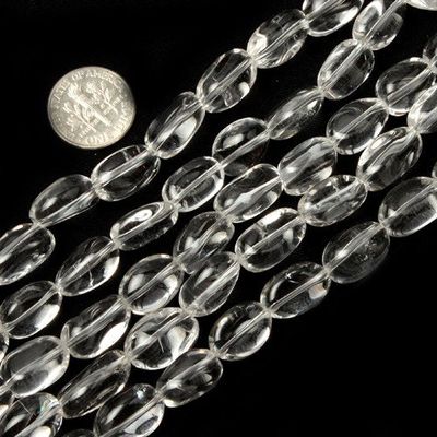 10x14mm Freefrom White Rock Quartz Beads Strand 15 Inches Jewelry Making Beads