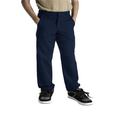 Dickies Kids Little Boys' Uniform 2-7 Flexwaist Flat Front Pant, Dark Navy, 5/Regular