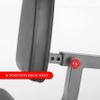 XMARK Heavy Duty Adjustable Rotary Leg Extension and Curl Machine Features A 12 Position Adjustable Thigh Pad and 20 Position Adjustable Press Arm view 3