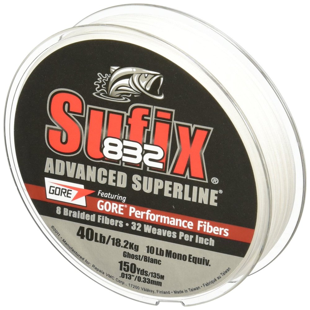 Sufix 832 Braid 6 lb Ghost 150 yards
