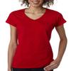Gildan - Junior Fit Softstyle V-Neck T-Shirt - 64V00L-Cherry Red-2XL view 2