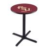 Holland Bar Stool Co. L211-42" Black Wrinkle Florida State (Script) Pub Table view 1