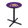 Holland Bar Stool Co. L211-42" Black Wrinkle Louisiana State Pub Table view 1
