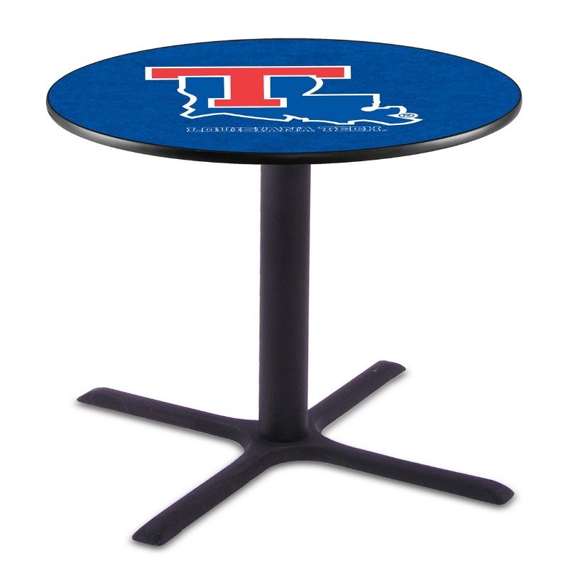 Holland Bar Stool L211B Louisiana Tech University Officially Licensed Pub Table, 28" x 42", Black