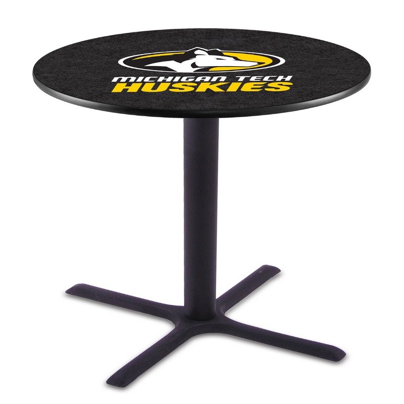 Holland Bar Stool Co. L211-42" Black Wrinkle Michigan Tech Pub Table