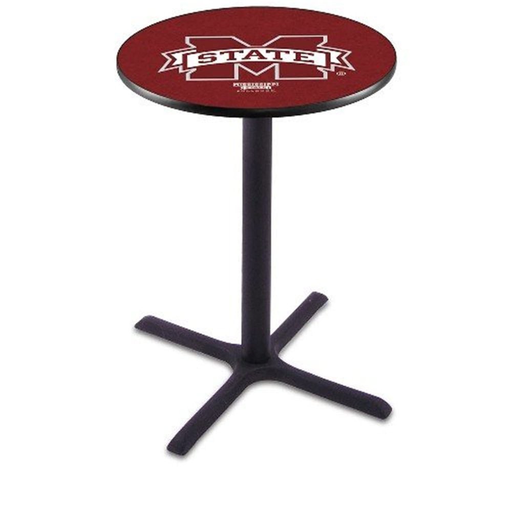 Holland Bar Stool Co. L211-42" Black Wrinkle Mississippi State Pub Table
