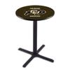 Holland Bar Stool Co. L211-42" Black Wrinkle Colorado Pub Table view 1
