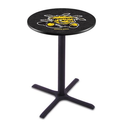 Holland Bar Stool Co. L211-42" Black Wrinkle Wichita State Pub Table
