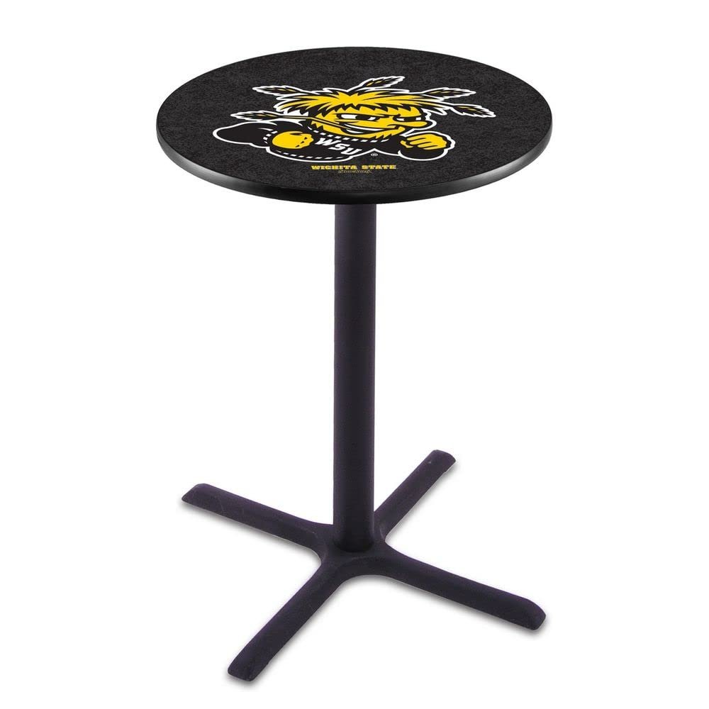 Holland Bar Stool Co. L211-42" Black Wrinkle Wichita State Pub Table