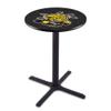 Holland Bar Stool Co. L211-42" Black Wrinkle Wichita State Pub Table view 1