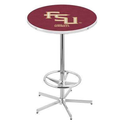 Holland Bar Stool Co. L216-42" Chrome Florida State (Script) Pub Table