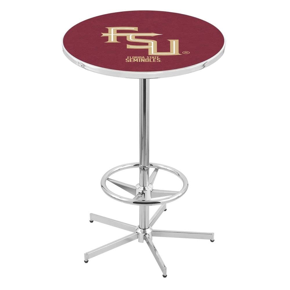 Holland Bar Stool Co. L216-42" Chrome Florida State (Script) Pub Table
