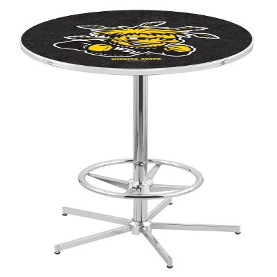 Holland Bar Stool Co. L216-42" Chrome Wichita State Pub Table