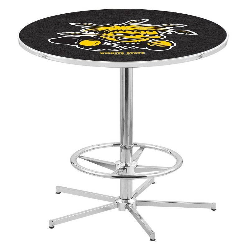 Holland Bar Stool Co. L216-42" Chrome Wichita State Pub Table