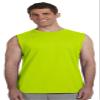 Gildan G270 6.1 oz Ultra Cotton Sleeveless T-Shirt - SAFETY GREEN - Small view 1