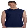 Gildan G270 6.1 oz Ultra Cotton Sleeveless T-Shirt - SAFETY GREEN - Small view 2