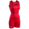 Brute Woman's/Girls Performance Cut Lycra Wrestling Singlet - RED - Girls Medium view 1