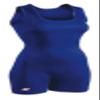 Brute Woman's/Girls Performance Cut Lycra Wrestling Singlet - ROYAL - Girls Medium view 1