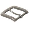 1 1/2" (38 mm) Nickel Free Single Prong Square Belt Buckle, Antique Silver view 2