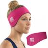 Earvolution Ear Band-It Ultra Swimming Headband, American Brand, Doctor-Invented - Sensory-Friendly- Anti-Slip Grip &Thick Neoprene for Max Protection/Comfort, Holds Earplugs in, (Hot Pink, Large) view 1