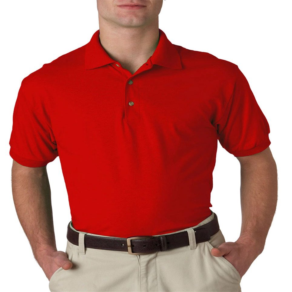 Gildan G8800 50/50 Jersey Polo - Red - 2XL
