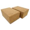 Bean Products Yoga Blocks - 2 Pack, Cork, Large - 4x6x9, supportive for improved yoga, pilates, fitness practice. view 1