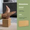 Bean Products Yoga Blocks - 2 Pack, Cork, Large - 4x6x9, supportive for improved yoga, pilates, fitness practice. view 3