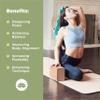 Bean Products Yoga Blocks - 2 Pack, Cork, Large - 4x6x9, supportive for improved yoga, pilates, fitness practice. view 4