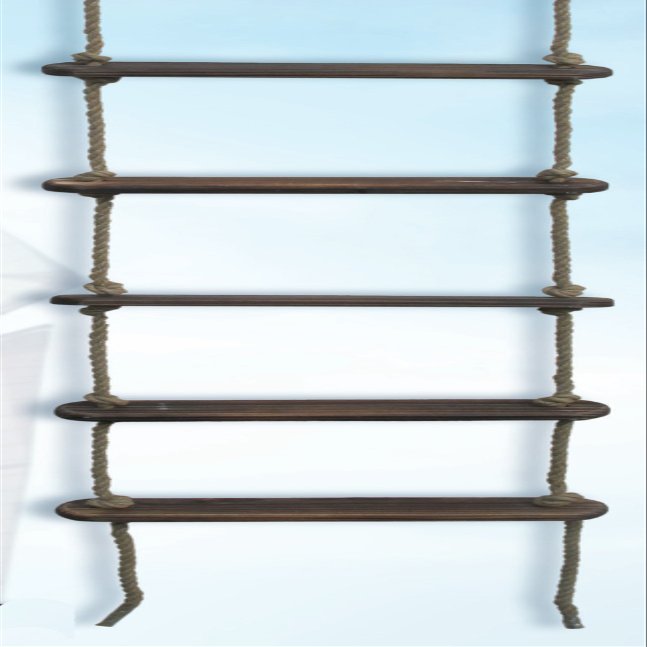 HS Decorative Nautical Rope Ladder w/Wood Steps