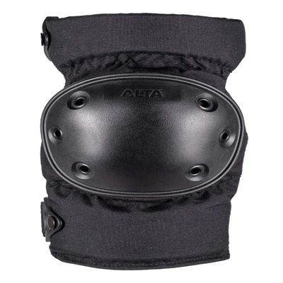 ALTA 52913.00 AltaCONTOUR Knee Protector Pad, Black Cordura Nylon Fabric, AltaLOK Fastening, Flexible Cap, Round, Black (One Pair)