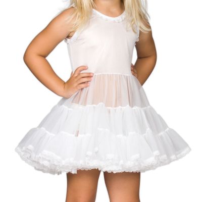 I.C. Collections Baby Girls White Bouffant Slip Petticoat, 24m