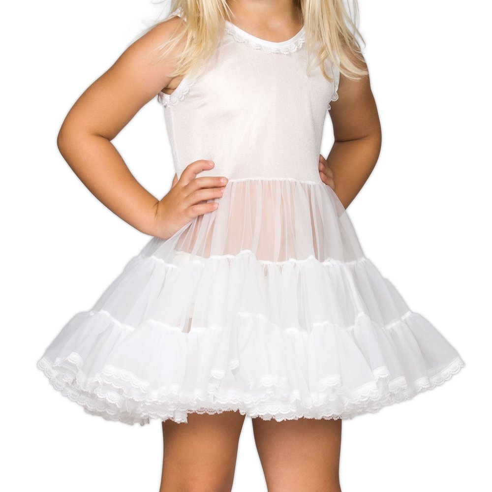 I.C. Collections Baby Girls White Bouffant Slip Petticoat, 24m