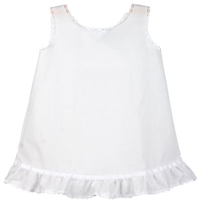 I.C. Collections Little Girls White Embellished A-Line Slip, 2T