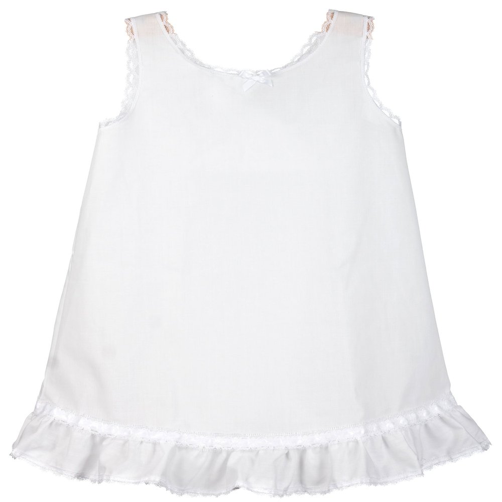 I.C. Collections Little Girls White Embellished A-Line Slip, 2T