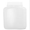 Qorpak PLC-03479 Natural HDPE Wide Mouth Oblong Bottle with 43-400 White Polypropylene Unlined Cap, 8.5oz Capacity, 68mm OD x 115mm Height (Case of 250) view 1