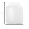 Qorpak PLC-03479 Natural HDPE Wide Mouth Oblong Bottle with 43-400 White Polypropylene Unlined Cap, 8.5oz Capacity, 68mm OD x 115mm Height (Case of 250) view 2