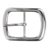 1 1/2" (38 mm) Nickel Free Center Bar Single Prong Rectangular Belt Buckle, Silver view 1