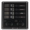 Sea-Dog 425146-1 Rocker Switch Panel with 4 Switches & Dual Power Sockets view 1