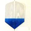 25 Sets #3568 AmeriThon Blue/Clear Tinted Nose Dart Flights view 1