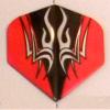 25 Sets #3585 AmeriThon Red On Black Tribal Dart Flights view 1
