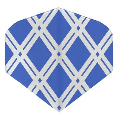 25 Sets #3540 AmeriThon Blue Cut-To-Clear Antique Glass Look Dart Flights