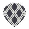 25 Sets #3546 AmeriThon Black Cut-To-Clear Antique Glass Look Dart Flights view 1