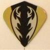 25 Sets #3591 AmeriThon Gold On Black Tribal Dart Flights view 1