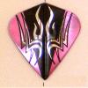 25 Sets #3595 AmeriThon Pink On Black Tribal Dart Flights